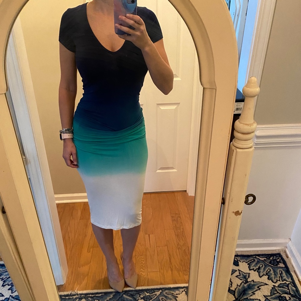 YOUNG FABULOUS & BROKE MIDI Bodycon Dress